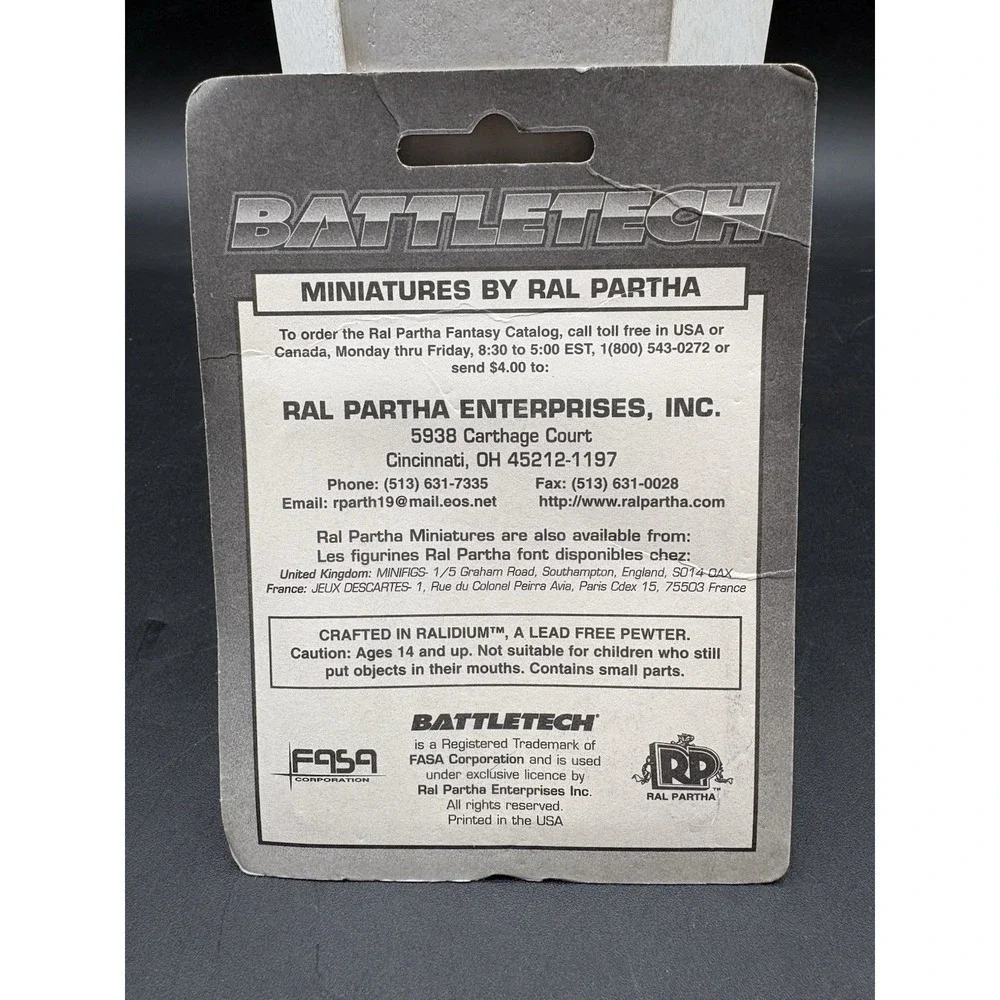 Battletech Miniatures - 20-608 Dragonfly **New in pack** Ral Partha